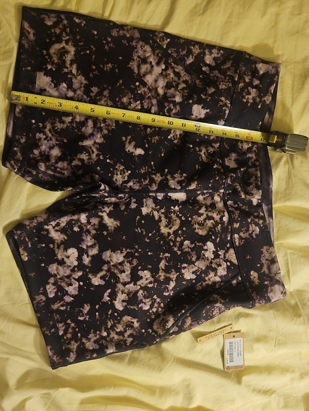 Title Nine Reversible Tie-Dye/Floral Athletic Shorts